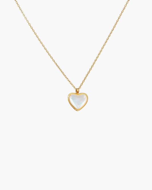 Mother of Pearl Heart Necklace